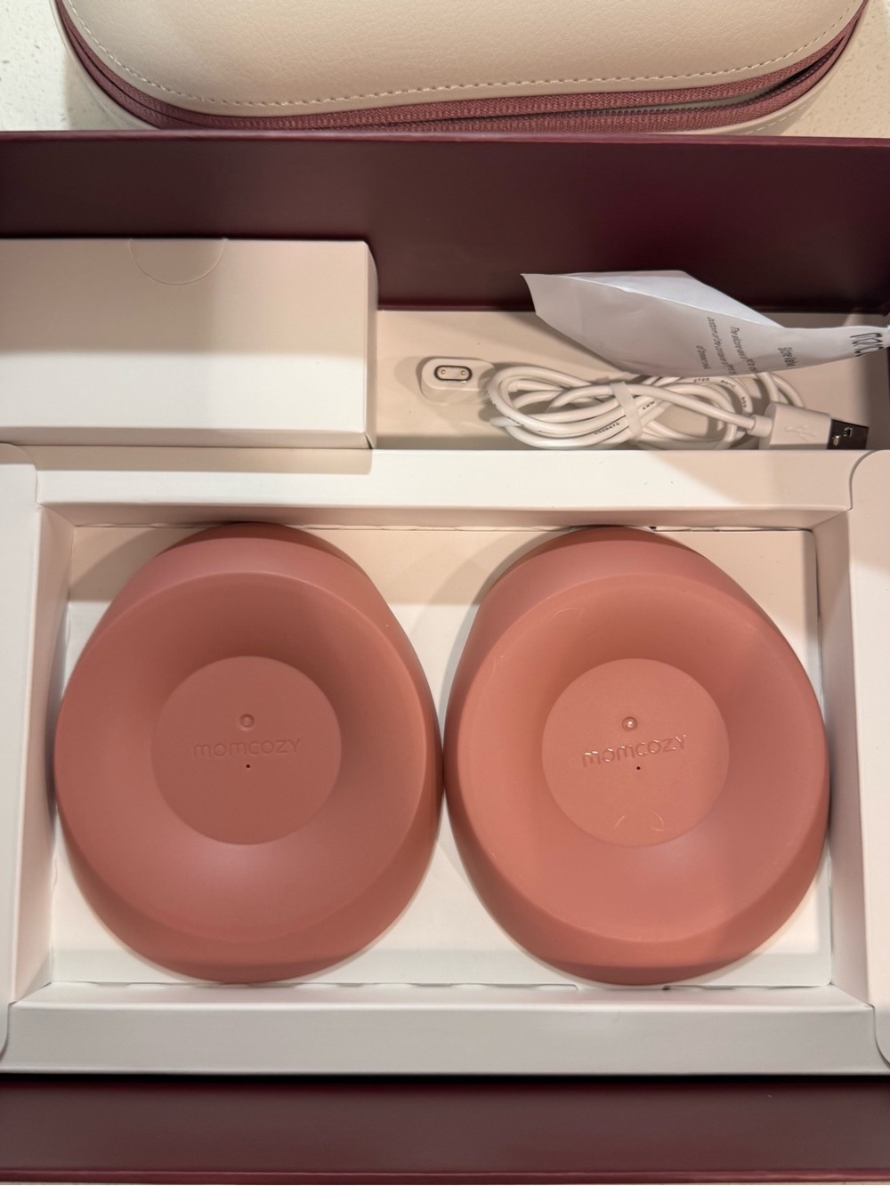 momcozy Air 1 Ultra-Slim Breast Pump - Pink - Picture 13 of 14